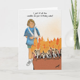 Then I called the Fire Department! Card