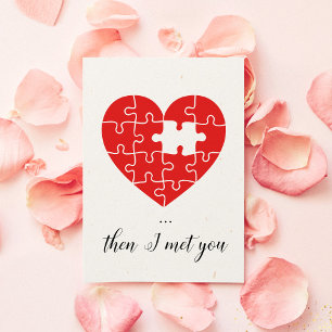 Then I met you romantic Valentine's day card