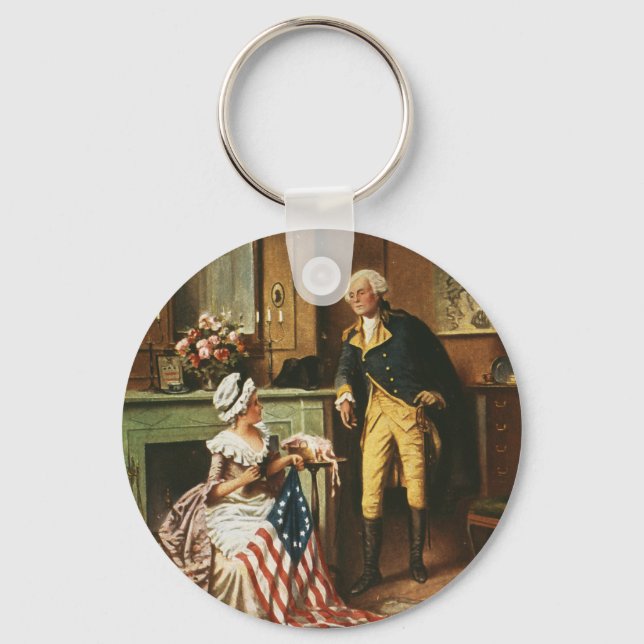 Then Now and Forever by Percy Moran Key Ring (Front)