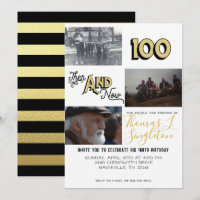 Then & Now Photo Collage | 100th Birthday