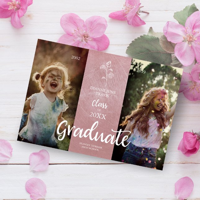 Then & Now  Rose Graduation Photo Metal Texture (Creator Uploaded)