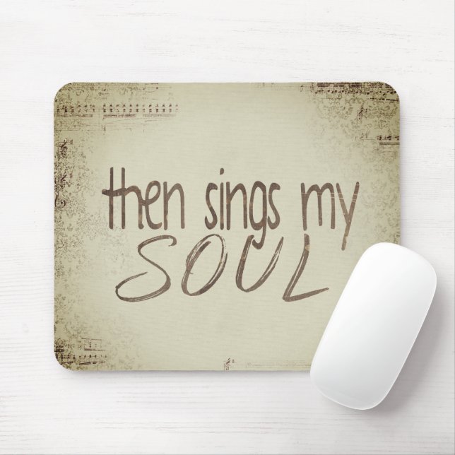 "Then Sings My Soul" Music  Mouse Mat (With Mouse)