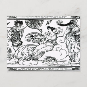 'Then The Queen of the Air Fluttered into The Room Postcard