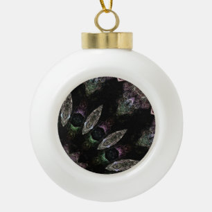 Theo ceramic ball christmas ornament