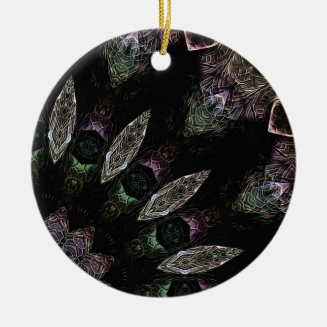 Theo Ceramic Tree Decoration (Front)