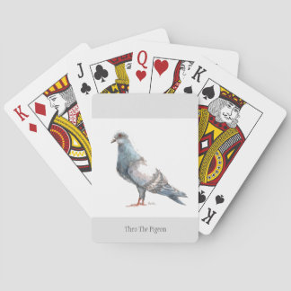 'Theo The Pigeon' Playing Cards