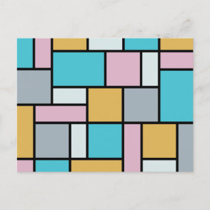 Theo Van Doesburg - Composition 17 - Mondrian Art Postcard