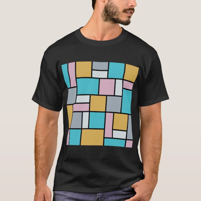 Theo Van Doesburg - Composition 17 - Mondrian Art T-Shirt (Front)