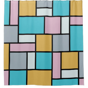 Theo Van Doesburg - Composition XVII Shower Curtain