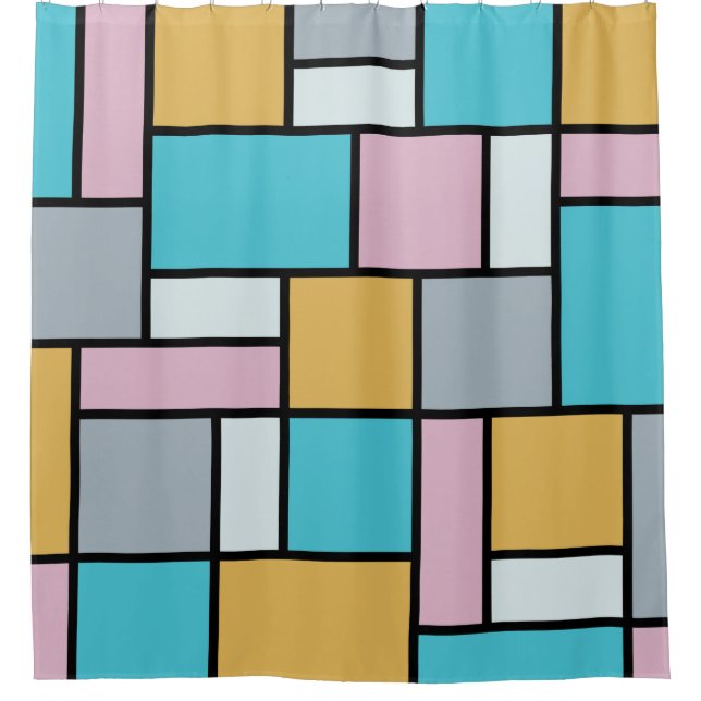 Theo Van Doesburg - Composition XVII Shower Curtain (Front)