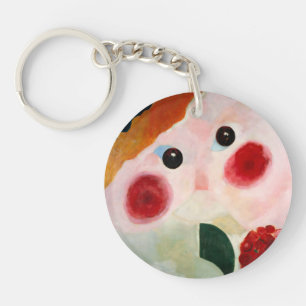 Theo van Doesburg - Girl with Buttercups Key Ring