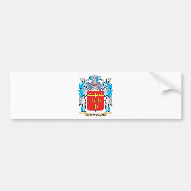 Theobalds Coat of Arms - Family Crest Bumper Sticker (Front)