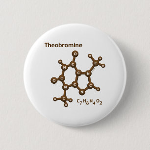 Theobromine 6 Cm Round Badge