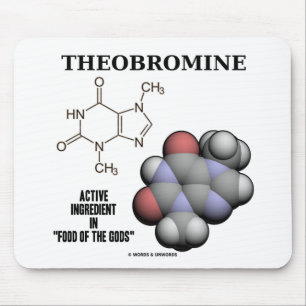 Theobromine (Chemical Molcule) Active Ingredient Mouse Mat