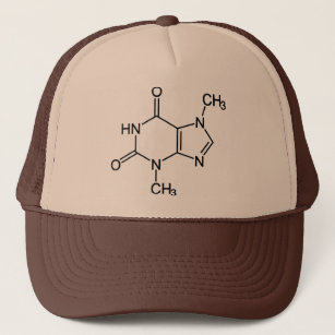 Theobromine Chocolate Molecule Chemical Diagram Trucker Hat