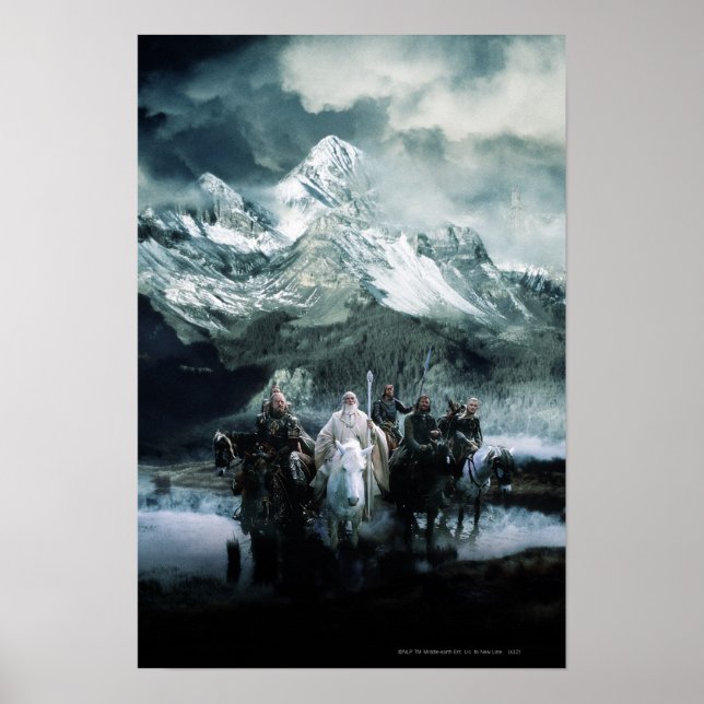 Theoden and the Fellowship Poster (Front)
