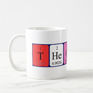 Theodora periodic table name mug