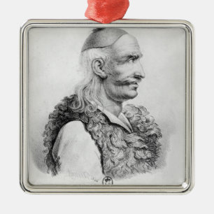 Theodore Kolokotronis engraved by Alois Metal Tree Decoration