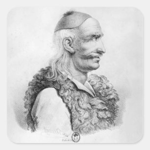 Theodore Kolokotronis  engraved by Alois Square Sticker