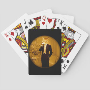 Theodore On The Phone Playing Cards