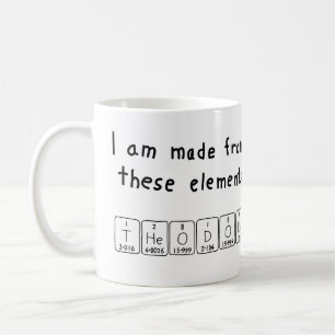 Theodore periodic table name mug