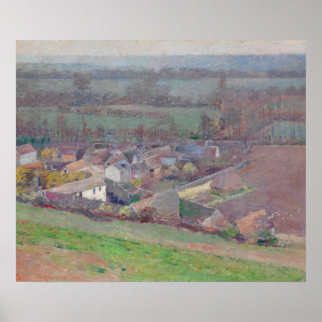 Theodore Robinson "Bird's eye view" landscape art Poster (Front)