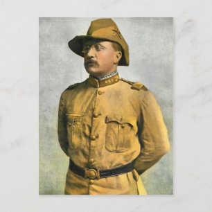 THEODORE ROOSEVELT AS A ROUGH RIDER POSTCARD