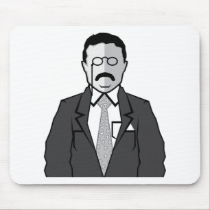 Theodore Roosevelt cartoon Mouse Mat