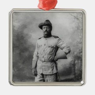 Theodore Roosevelt Metal Tree Decoration
