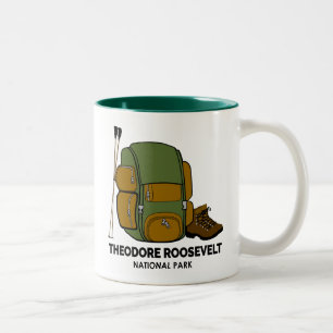 Theodore Roosevelt National Park Backpack Two-Tone Coffee Mug