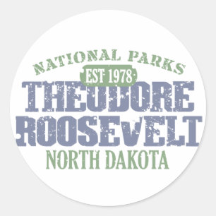 Theodore Roosevelt National Park Classic Round Sticker