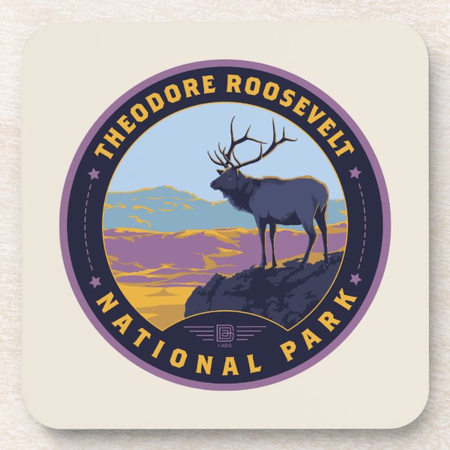Theodore Roosevelt National Park Coaster (Front)