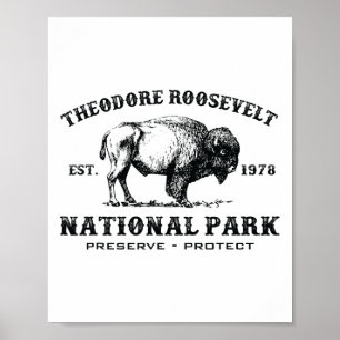 Theodore Roosevelt National Park North Dakota Biso Poster