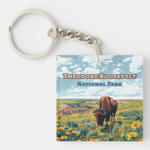 Theodore Roosevelt National Park North Dakota Key Ring