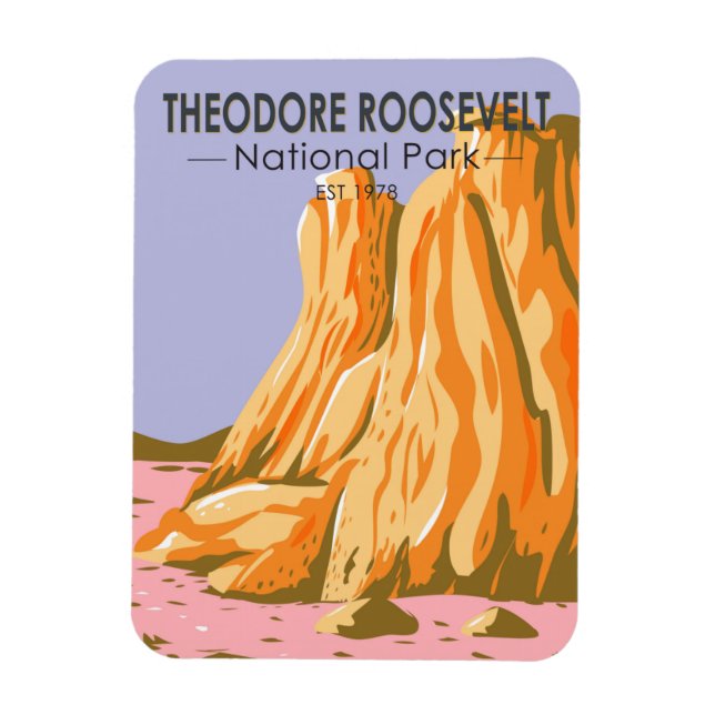 Theodore Roosevelt National Park North Dakota Magnet (Vertical)