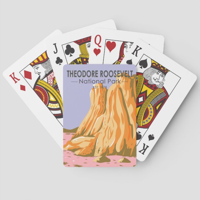 Theodore Roosevelt National Park North Dakota  Playing Cards (Back)