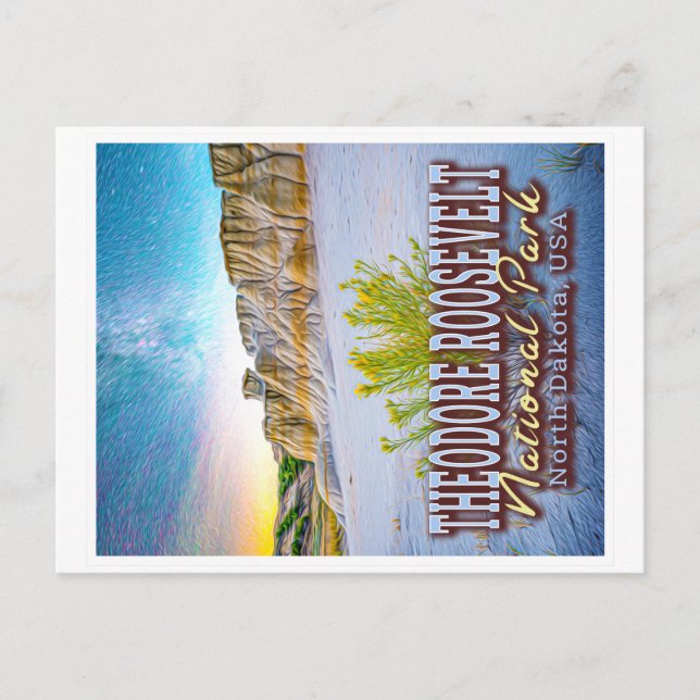THEODORE ROOSEVELT NATIONAL PARK - NORTH DAKOTA US POSTCARD (Front)