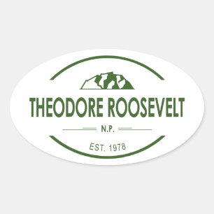 Theodore Roosevelt National Park Oval Sticker