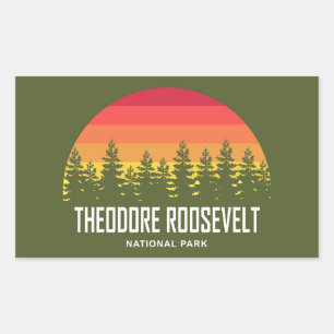 Theodore Roosevelt National Park Rectangular Sticker