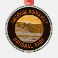 Theodore Roosevelt National Park Retro Distressed