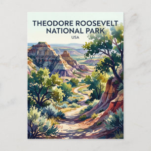 Theodore Roosevelt National Park USA Postcard