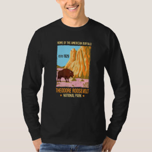 Theodore Roosevelt North Dakota Us National Park V T-Shirt