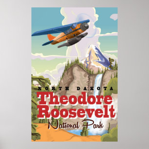 Theodore Roosevelt Park vintage travel poster