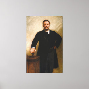 THEODORE ROOSEVELT Portrait By John Singer Sargent Canvas Print