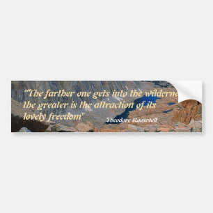Theodore Roosevelt Quotation Bumper Sticker