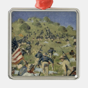 Theodore Roosevelt taking the Saint Juan Metal Tree Decoration