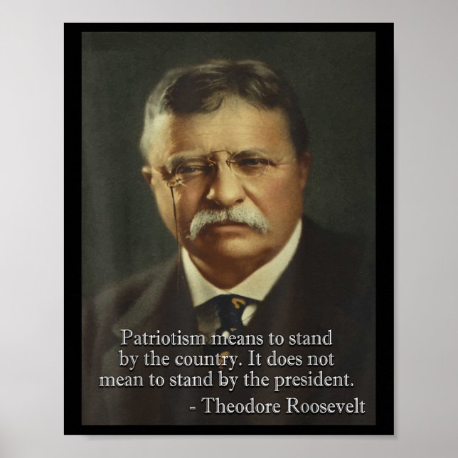 Theodore Teddy Roosevelt Meme _ Anti Trump Tee  Poster (Front)