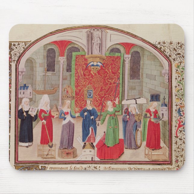 Theological and Cardinal Virtues Mouse Mat (Front)