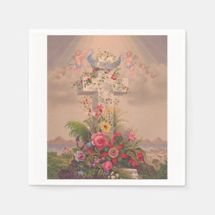 Theological virtues Faith, Hope and Charity Napkin