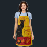 Theophile Steinlen - Le Chat Noir Vintage Apron<br><div class="desc">Vintage poster for a tour of Le Chat Noir (Black Cat) - Theophile Alexandre Steinlen,  1896</div>